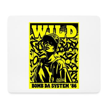 Affiche graffiti Wild Bomb Da System 86 - Tapis de souris (format paysage) - blanc - Devant