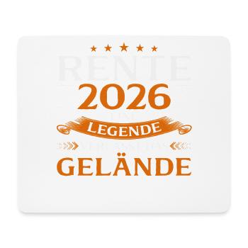 Retrait de retrait 2026 Pension Gift Man Retraite Drôle - Tapis de souris (format paysage) - blanc - Devant
