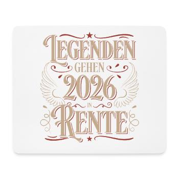 Retrait de retrait 2026 Pension Gift Man Retraite Drôle - Tapis de souris (format paysage) - blanc - Devant