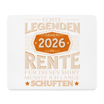 Pension de pensionnaire de l’homme à cadeaux de retraite 2026 Drôle - Tapis de souris (format paysage) - blanc - Devant