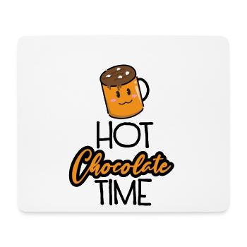 Kawaii Hot Chocolate Time Cute Mug Graphic - Mousepad (Querformat) - Weiß - Vorne