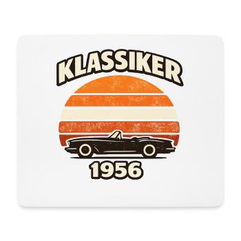 Klassiker 1956 Oldtimer Retro Shirt - Mousepad (Querformat) - Weiß - Vorne