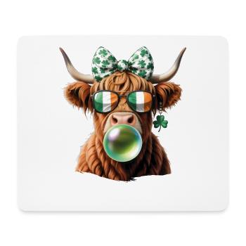 Irish Cow Bubble Sunglasses - Mousepad (Querformat) - Weiß - Vorne