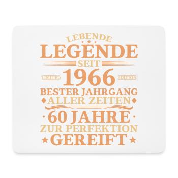 1966 Né 60 ans - Tapis de souris (format paysage) - blanc - Devant