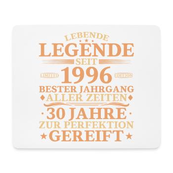 1996 Born 30 Years Birthday - Mouse Pad (horizontal) - white - Front