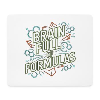 Pharmacist Student Brain Full Of Clinical Pharmacy - Mousepad (Querformat) - Weiß - Vorne