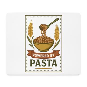 Powered by Pasta | Pasta power - Mouse Pad (horizontal) - white - Front