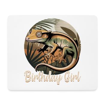 Funny Reptile Crested Gecko - Mouse Pad (horizontal) - white - Front