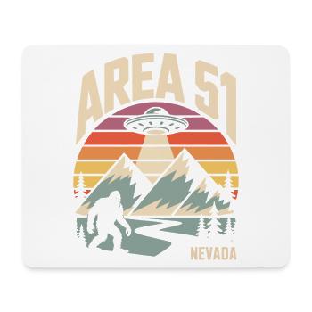 Area 51 Nevada UFO Retro Design - Mouse Pad (horizontal) - white - Front