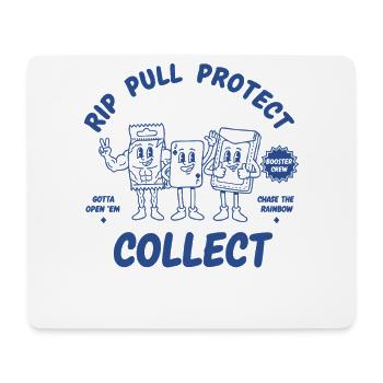 Rip Pull Protect Collect Trading Card Booster Crew - Mouse Pad (horizontal) - white - Front