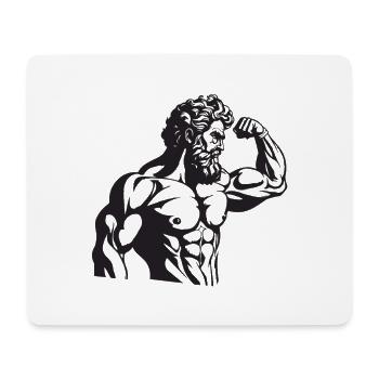 Greek Spartan - Mouse Pad (horizontal) - white - Front