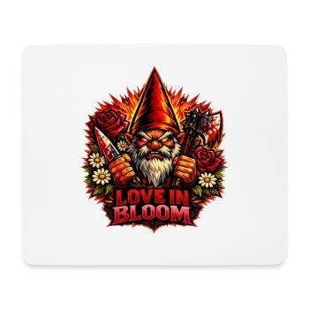 Evil Gnome, Dark Gnome, Goth Gnome, Funny Gnome - Mouse Pad (horizontal) - white - Front