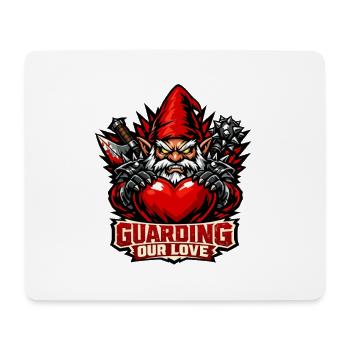 Evil Gnome, Dark Gnome, Goth Gnome, Funny Gnome - Mouse Pad (horizontal) - white - Front