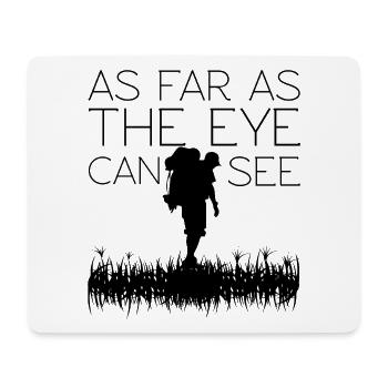Minimalist Night Sky Nature Silhouette Design - Mouse Pad (horizontal) - white - Front