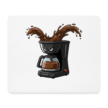 Angry Coffee Maker Splash - Mouse Pad (horizontal) - white - Front