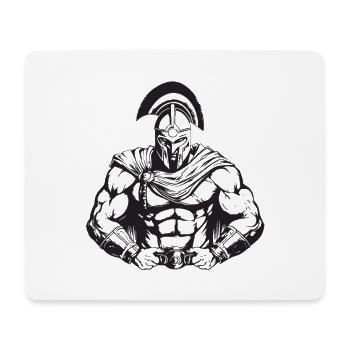 Spartan Gladiator Bodybuilding - Mouse Pad (horizontal) - white - Front