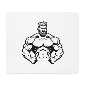 Bodybuilder Fitness - Mouse Pad (horizontal) - white - Front