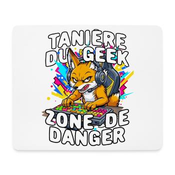 Geek humor gamer man teen video games console - Mouse Pad (horizontal) - white - Front