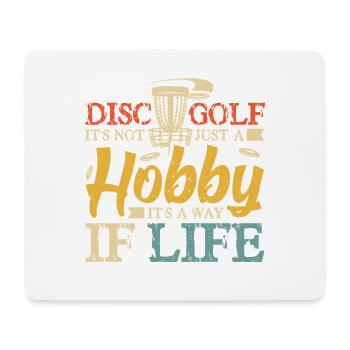 Disc Golf Geschenke Discgolf - Mousepad (Querformat) - Weiß - Vorne
