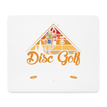 Disc Golf Geschenke Discgolf - Mousepad (Querformat) - Weiß - Vorne