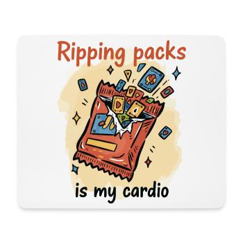 Packs zu rippen ist mein Cardio-Sammelkarten-Booster - Mousepad (Querformat) - Weiß - Vorne