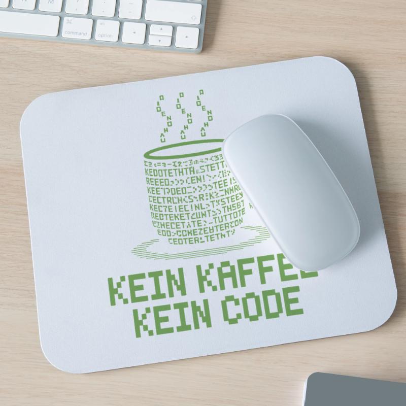 Kein Kaffee Kein Code Programmierer Informatiker Mousepad (Querformat)