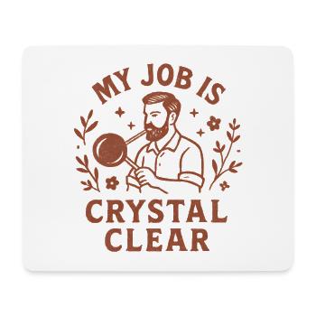 Job parfaitement clair | Humour de souffleur de verre - Tapis de souris (format paysage) - blanc - Devant