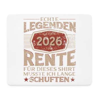 Pension Gift Man Retraite retraite 2026 Drôle - Tapis de souris (format paysage) - blanc - Devant
