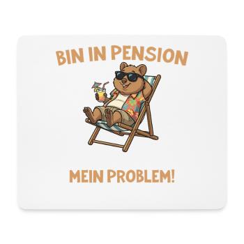 Pensioner Chilled quokka in a deck chair - Mouse Pad (horizontal) - white - Front