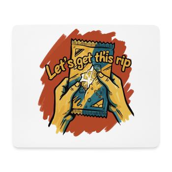 Lasst uns dieses Rip-Sammelkarten-Boosterpaket holen - Mousepad (Querformat) - Weiß - Vorne