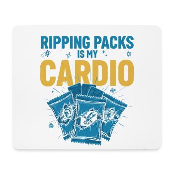 Packs zu rippen ist mein Cardio-Sammelkarten-Booster - Mousepad (Querformat) - Weiß - Vorne