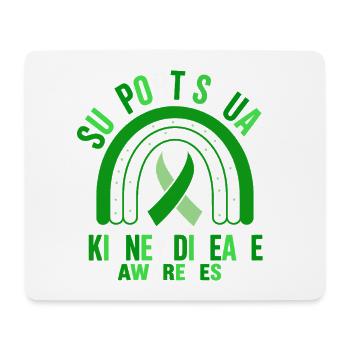 Support Squad Kidney Disease Awareness - Mouse Pad (horizontal) - white - Front
