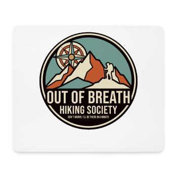 Out Of Breath Hiking Society Motif - Mouse Pad (horizontal) - white - Front