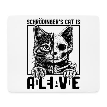 Schrödinger's Cat Dead And Alive - Mousepad (Querformat) - Weiß - Vorne