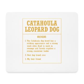 Chien Catahoula - Tapis de souris (format paysage) - blanc - Devant