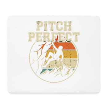 Pitch Perfect Climbing Retro Mountains - Mouse Pad (horizontal) - white - Front