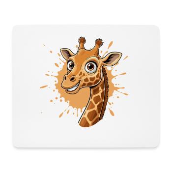Giraffes Splash Cartoon - Mouse Pad (horizontal) - white - Front