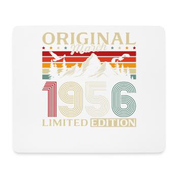 70ème anniversaire cadeau mari Vintage mars 1956 - Tapis de souris (format paysage) - blanc - Devant