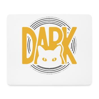 DARK Katzenaugen Minimal Design - Mousepad (Querformat) - Weiß - Vorne