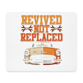 Auto Restauration Revived Not Replaced - Mousepad (Querformat) - Weiß - Vorne