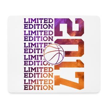 LIMITED EDITION 2017 BASKETBALL 9. GEBURTSTAG - Mousepad (Querformat) - Weiß - Vorne