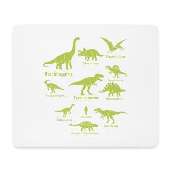 Dinosaur Shirt for Dino Fans - Mouse Pad (horizontal) - white - Front