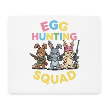 Chemise de l’escouade de Pâques pour chasseurs avec humour - Tapis de souris (format paysage) - blanc - Devant
