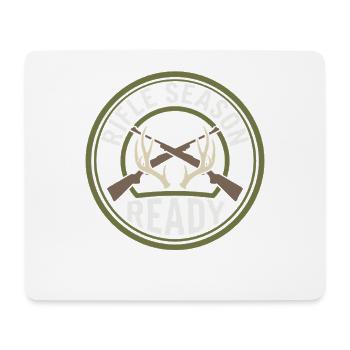 Weißwedeljäger Weißwedeljagd Hirschjagd - Mousepad (Querformat) - Weiß - Vorne