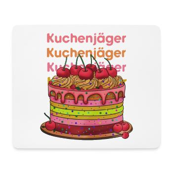 Kuchenjäger bunte Cake Layers - Mousepad (Querformat) - Weiß - Vorne