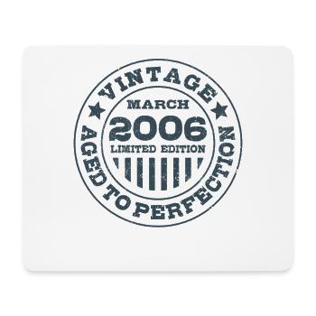 Vintage mars 2006 Édition limitée Circle - Tapis de souris (format paysage) - blanc - Devant