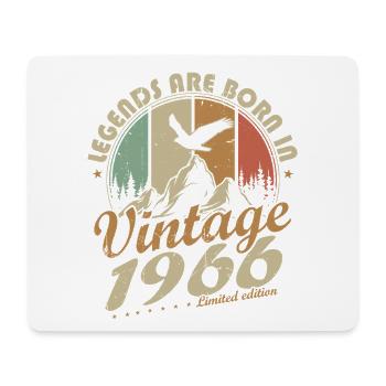 1966 Vintage Vintage Birthday Gift - Mouse Pad (horizontal) - white - Front