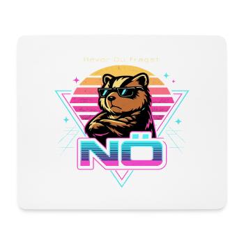 Bevor Du fragst: NÖ - Mousepad (Querformat) - Weiß - Vorne