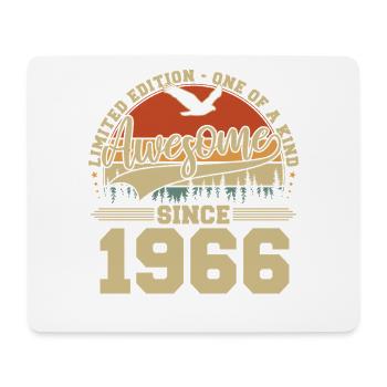 1966 Vintage Jahrgang Geburtstag Retro Geschenk - Mousepad (Querformat) - Weiß - Vorne