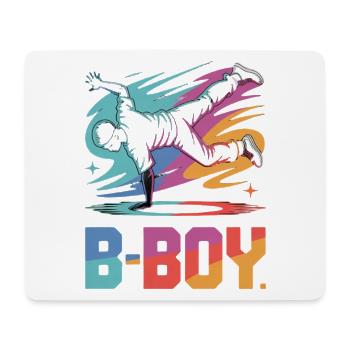 B-Boy Breakdance Streetstyle Breakdancer - Mousepad (Querformat) - Weiß - Vorne